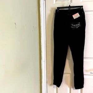 Love Streak velour pants for women with pockets. New with tags. Size M